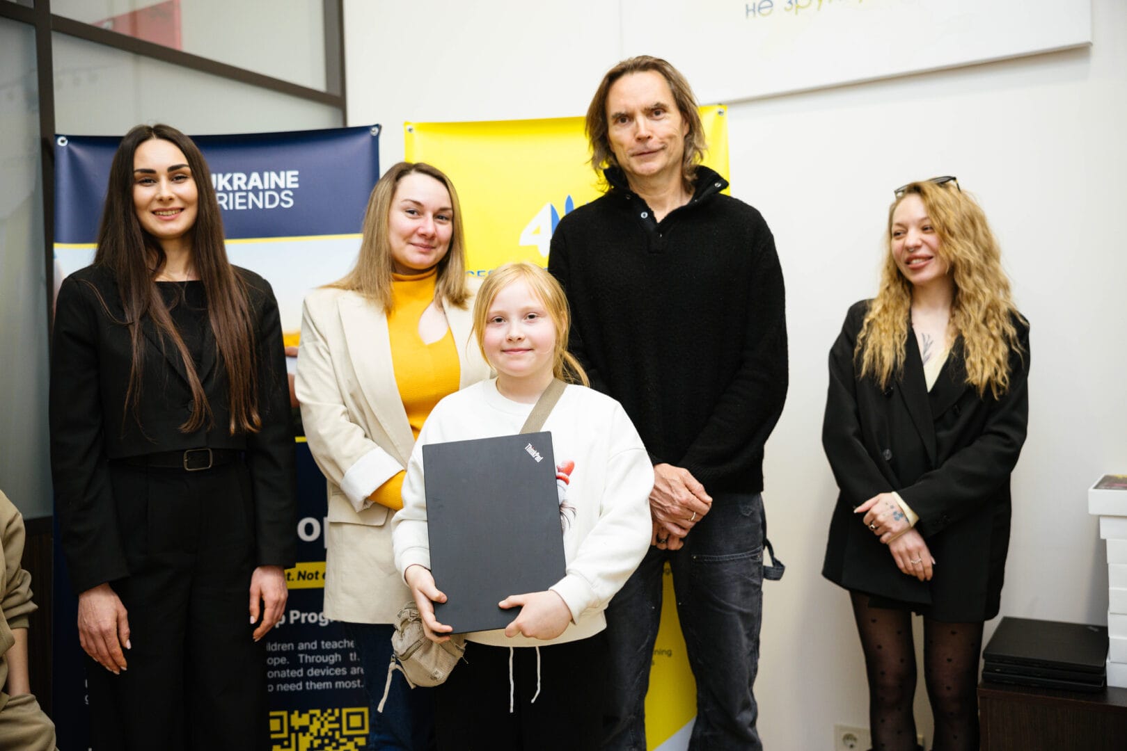 In Kyiv, children of fallen defenders were given laptops and tablets as part of an international project of Ukraine Friends